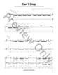 Can't Stop Guitar and Fretted sheet music cover
